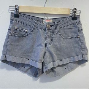 Grey Jean Shorts
